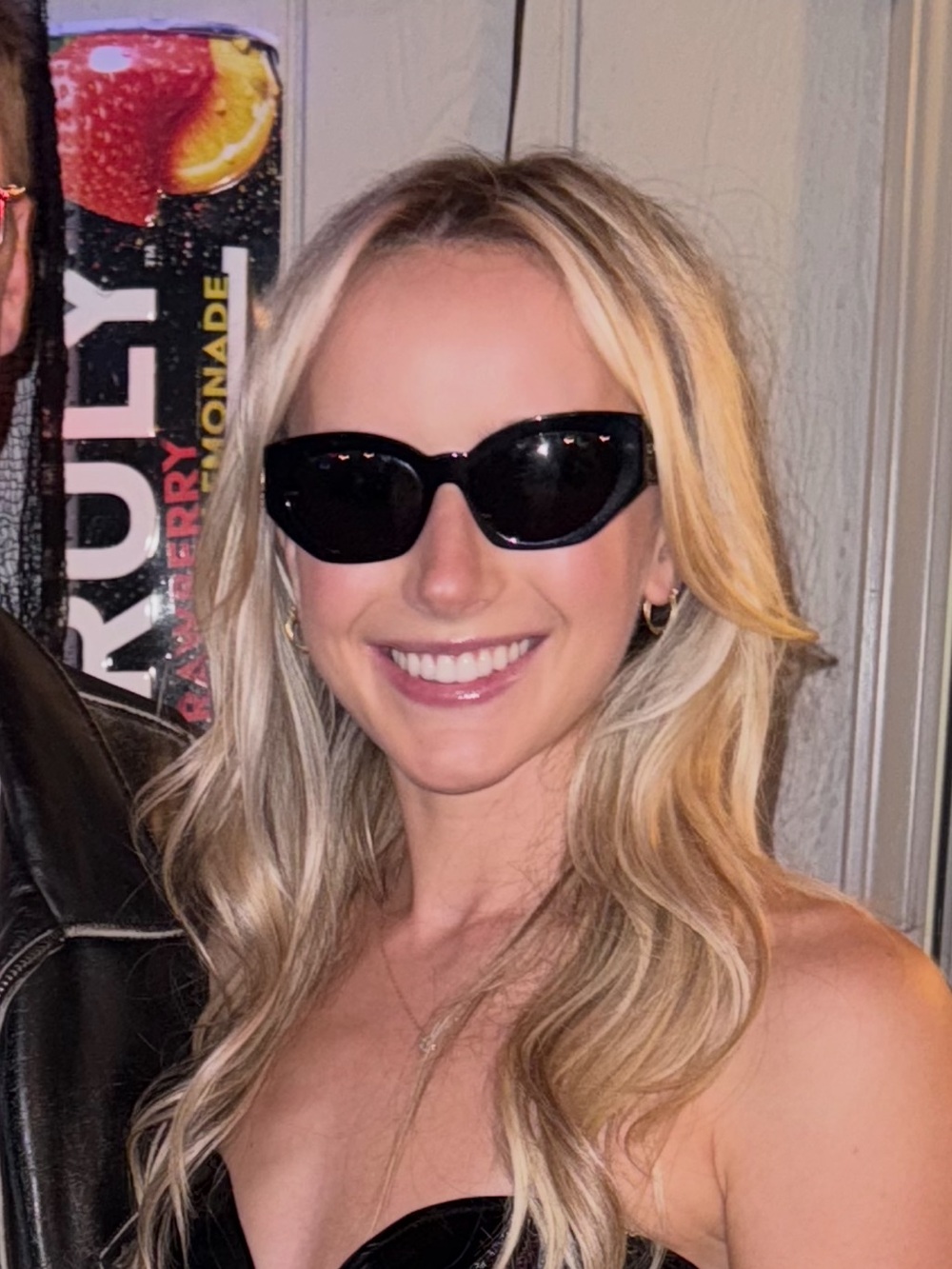 Versace Black Big Cat Eye Sunglasses